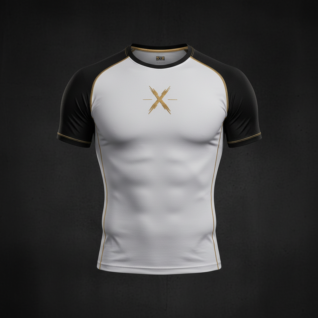 Camiseta de compresión deportiva vista frontal